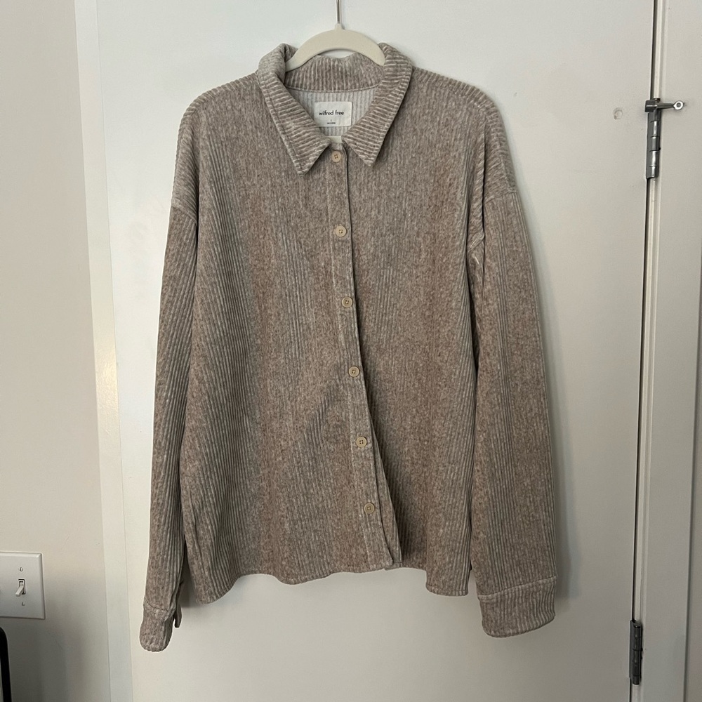 Wilfred Free Corduroy Button Front Shirt